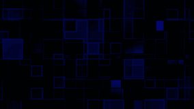 Dark blue abstract squares form a dynamic grid animation. Geometric shapes shift and glow creating a futuristic digital atmosphere. - Powered by Shutterstock - Get 15% off with code: PIKWIZARD15