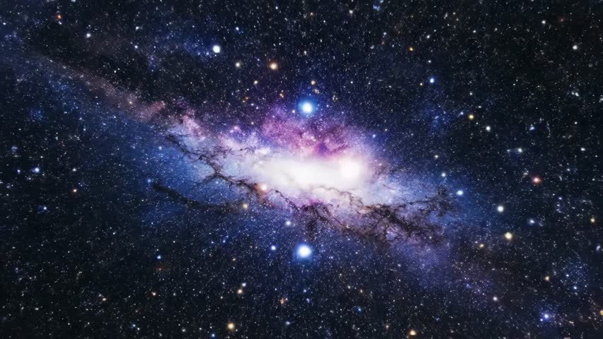 A vast and colorful nebula glowing brightly in deep space.