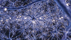 Abstract rendering of a neuronal network with glowing connections. - Powered by Shutterstock - Get 15% off with code: PIKWIZARD15