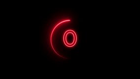 Neon 30 seconds counting timer animation. Counting timer number. Neon timer clock concept. - Powered by Shutterstock - Get 15% off with code: PIKWIZARD15