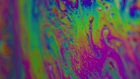 Vertical video. Blur paint mix. Psychedelic dye flow. Multicolor gasoline liquid vibrant wave blend pigment background. Abstract gradient petrol fluid. - Powered by Shutterstock - Get 15% off with code: PIKWIZARD15