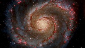A breathtaking cosmic view of the Whirlpool Galaxy M51 and its companion galaxy, showcasing swirling spiral arms, glowing stars, and stunning deep-space details. - Powered by Shutterstock - Get 15% off with code: PIKWIZARD15