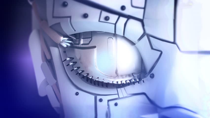 Robot Eye digital interface Technology Futuristic Data in Eye Holographic Macro Animations, Program Codes Charts. Cyborg, Augmented or Virtual Reality. eye. vision or artificial intelligence - Powered by Shutterstock - Get 15% off with code: PIKWIZARD15