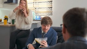 casual team snack meeting, informal working lunch with colleagues, team casually sharing snacks during productive work session, group of colleagues enjoying casual snack break while reviewing - Powered by Shutterstock - Get 15% off with code: PIKWIZARD15