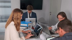 designers collaborating effectively, designers and managers working together peacefully at their desks, team of designers and managers collaborating harmoniously in tranquil office environment - Powered by Shutterstock - Get 15% off with code: PIKWIZARD15