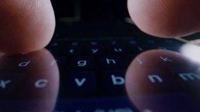 Extreme close-up of a man browsing social media on his smartphone, highlighting digital interaction, technology use, online engagement, and modern mobile lifestyle. - Powered by Shutterstock - Get 15% off with code: PIKWIZARD15
