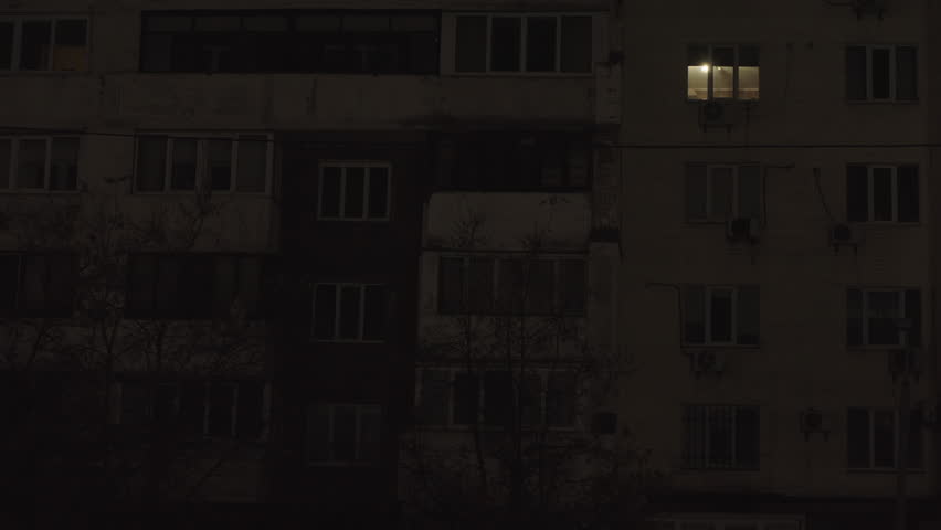 Power outages in Kyiv. Dark houses and streets without lighting after Russian shelling