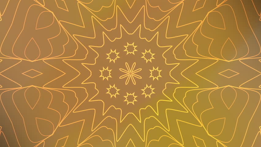 A seamless kaleidoscope background animation featuring glowing golden mandala patterns that rotate smoothly to create a mesmerizing geometric visual. The luminous lines and symmetrical shapes form a h - Powered by Shutterstock - Get 15% off with code: PIKWIZARD15