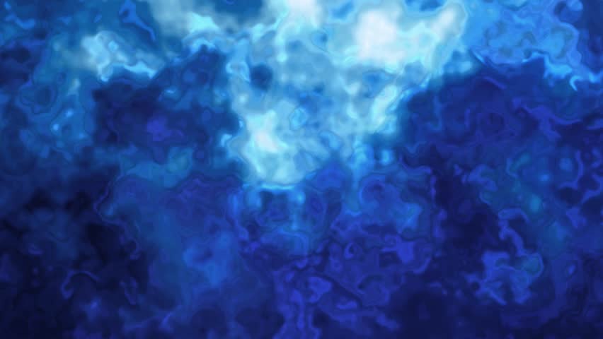 Turbulent swirling abstract deep blue and liquid texture background seamlessly looping motion graphic water waves or fluid