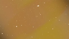 A soft snow background animation featuring gentle falling snow particles over a warm golden gradient. The smooth motion and abstract snowy texture create a cozy winter atmosphere, ideal for holiday pr - Powered by Shutterstock - Get 15% off with code: PIKWIZARD15