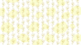 A minimalist floral line-art pattern animation featuring vertical botanical vines flowing gently in a seamless loop. - Powered by Shutterstock - Get 15% off with code: PIKWIZARD15