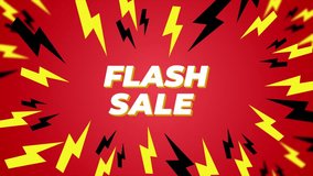 Flash Sale Animated Lightning Bolts Pop Art Background. - Powered by Shutterstock - Get 15% off with code: PIKWIZARD15