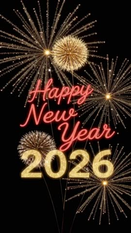 new year background, social, new year's eve, new year card, sky, backgrounds, calligraphy, typography, happy new year 2026, xmas, night, firework, greeting card, event, 2026, holiday, celebration