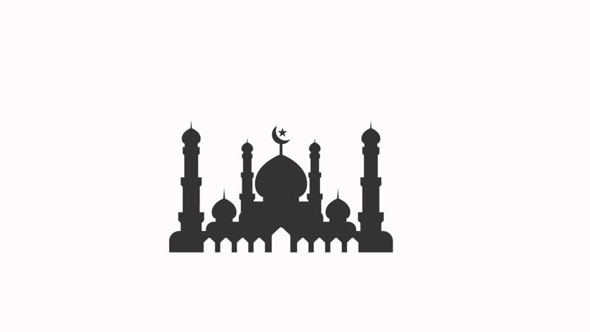 mosque  icon animation simple flat
