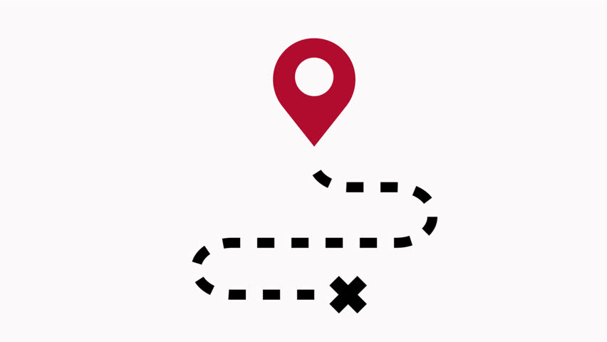 map pin icon animation simple flat