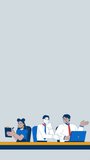 Data strategy meeting cartoon vertical animation. Corporate decision making with charts. Diverse analysts engaged in business analytics animated flat 2D characters 4K video for social media reels - Powered by Shutterstock - Get 15% off with code: PIKWIZARD15