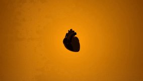 3D animated human heart rotating and beating with a virtual interface, showing medical scanning, analysis, and advanced healthcare technology. - Powered by Shutterstock - Get 15% off with code: PIKWIZARD15