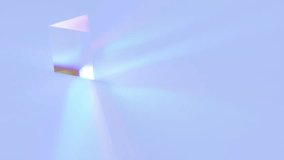Looping animation of light rays refraction through a prism 3d animation. Dispersion optical effect. Colorful seamless loop 3d motion graphics - Powered by Shutterstock - Get 15% off with code: PIKWIZARD15