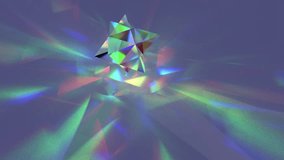 Looping animation of light rays refraction through a prism 3d animation. Dispersion optical effect. Colorful seamless loop 3d motion graphics - Powered by Shutterstock - Get 15% off with code: PIKWIZARD15