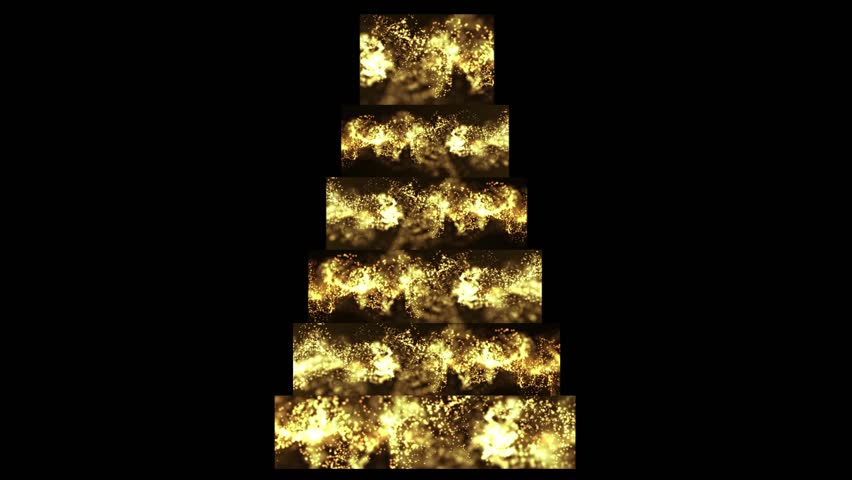 Unique 3D Projection video Mapping Show on an Elegant Six-Tier Wedding Cake for Luxury Weddings, Celebrations, and Special Events