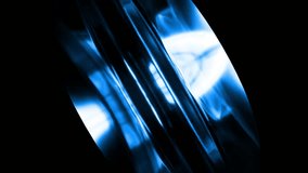 Blue metallic torus rotating slowly, creating seamless visual animation against dark black background with smooth geometric movement and clean futuristic design element - Powered by Shutterstock - Get 15% off with code: PIKWIZARD15