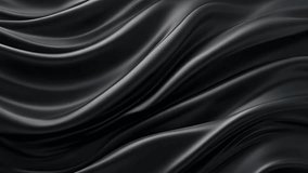 Elegant flowing black silk fabric with soft waves and highlights, creating a luxurious and abstract background. - Powered by Shutterstock - Get 15% off with code: PIKWIZARD15