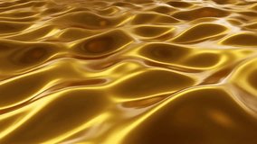 Mesmerizing abstract background of flowing golden liquid waves, creating a luxurious and dynamic visual experience. - Powered by Shutterstock - Get 15% off with code: PIKWIZARD15