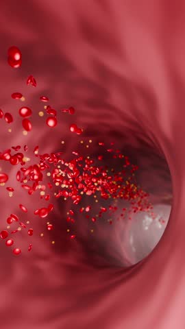 Conceptual 3D art depicting the dangers of junk food, soda, and alcohol consumption, showing clogged arteries, restricted blood flow, increased heart disease risk, and critical vascular health issues.