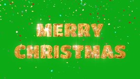 Merry Christmas Golden Glitter Text animation, Christmas Shine Bokeh Light Greeting, Golden Festive Merry Christmas Text. - Powered by Shutterstock - Get 15% off with code: PIKWIZARD15