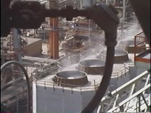 1960s, 1970s - Raw outtakes of power plants and oil refineries.
