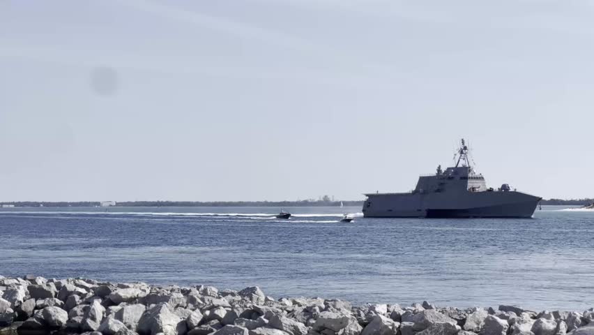 USS Pierre (LCS-38) is an Independence-class littoral combat ship designed to counter a wide range of modern threats in territorial waters. Featuring advanced technology, a futuristic ship design, and