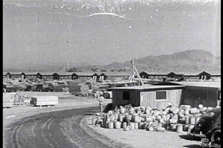 1940s - American propaganda film from 1942 describing internment of Japanese Americans in War Relocation Camps.