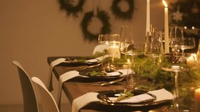 New Year's Eve Party Table with Sparkling Confetti Animation - Powered by Shutterstock - Get 15% off with code: PIKWIZARD15