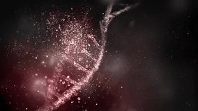 Close-up of a DNA strand being damaged by disease, illustrating genetic disorders, molecular biology, and medical research concepts. - Powered by Shutterstock - Get 15% off with code: PIKWIZARD15