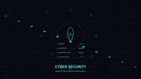 Abstract technology background vector illustration with a futuristic digital interface and blue network data circles. - Powered by Shutterstock - Get 15% off with code: PIKWIZARD15