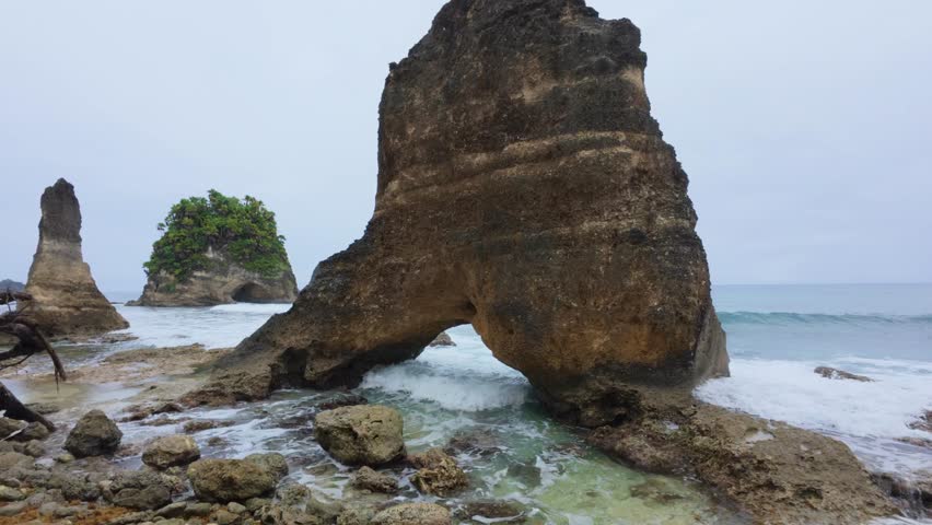 Beautiful Rock Formation In Turtle Bay Portland Jamaica