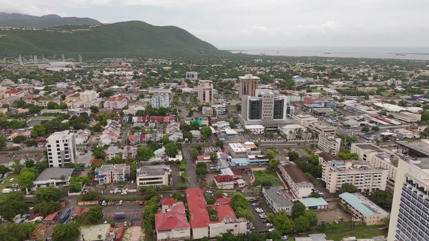 Aerial View Of Kingston Jamaica
