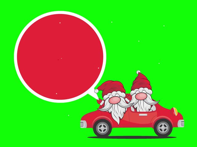 Animation Christmas promo 70% discount with Santa on green screen.