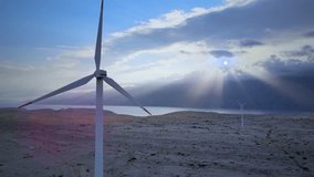 Rising global electricity prices and inflation shown with renewable wind turbines in the background. Energy cost increase - Powered by Shutterstock - Get 15% off with code: PIKWIZARD15