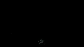 Super Slow Motion Shot of Real Water Splash from Surface Isolated on Black at 1000fps. - Powered by Shutterstock - Get 15% off with code: PIKWIZARD15
