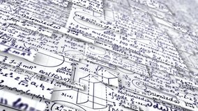 Animated Squared Paper with Math Formulas and Equations, Digitally Generated Background for Education, Science, and Academic Concepts - Powered by Shutterstock - Get 15% off with code: PIKWIZARD15