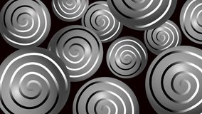 Hypnotic rotating metallic shapes forming mechanical futuristic geometric coil animation - Powered by Shutterstock - Get 15% off with code: PIKWIZARD15