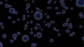 Multiple Floating Virus Particles on Dark Background - Powered by Shutterstock - Get 15% off with code: PIKWIZARD15