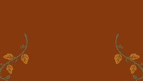 Animation of happy thanksgiving day text over autumn leaf and park background. Thanksgiving, autumn, fall, festivity, celebration and american  - Powered by Shutterstock - Get 15% off with code: PIKWIZARD15