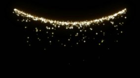 Curved Golden Particle Trail – Shimmering Light Curtain - Powered by Shutterstock - Get 15% off with code: PIKWIZARD15