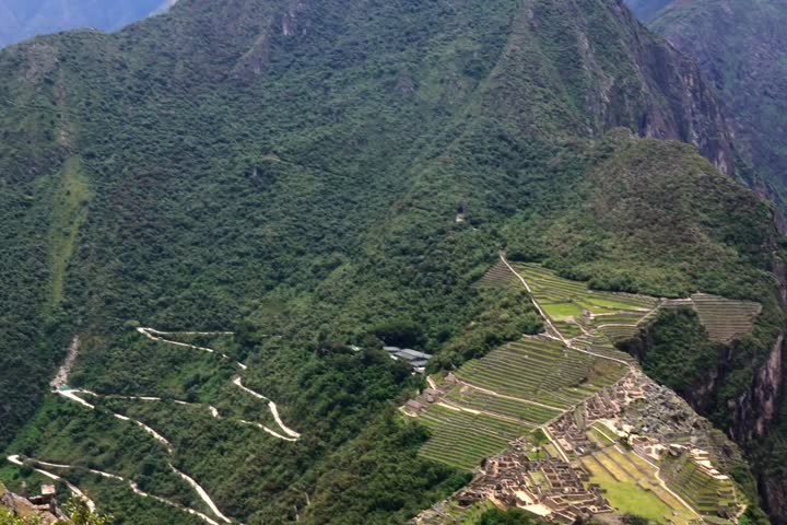 Amazing 4k view of Machu Picchu, Peru