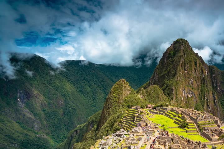 Amazing 4k view of Machu Picchu, Peru