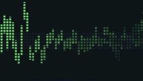 Digital equalizer bars pulsing rhythmically on a dark background. - Powered by Shutterstock - Get 15% off with code: PIKWIZARD15