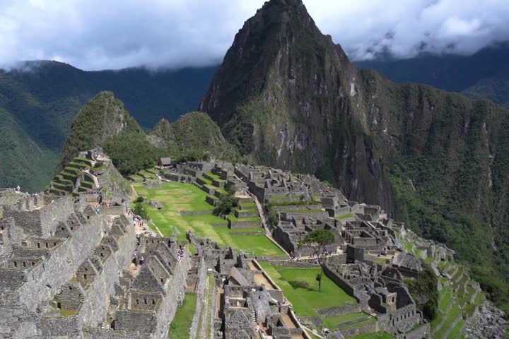Amazing 4k view of Machu Picchu, Peru