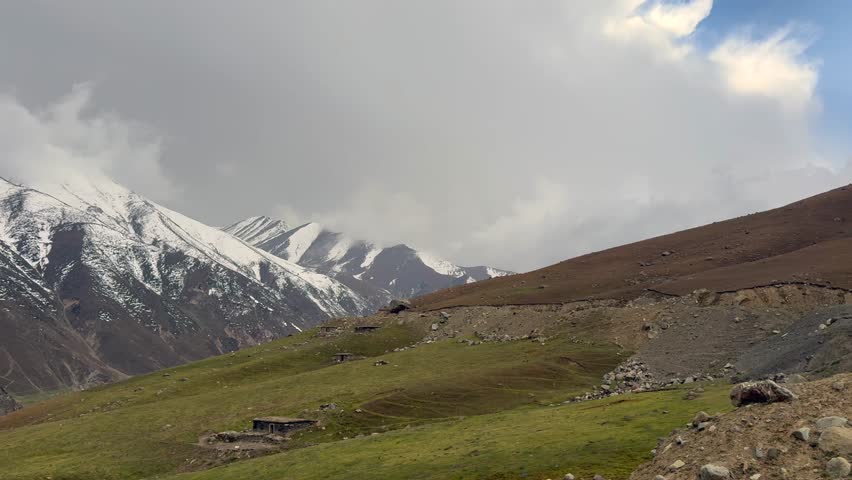 A beautiful view of the mountain range